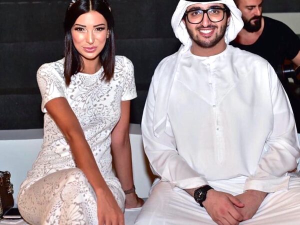 Shereen Mitwalli wearing MILTON-FIRENZE headband during Dubai Fashion Week 2016