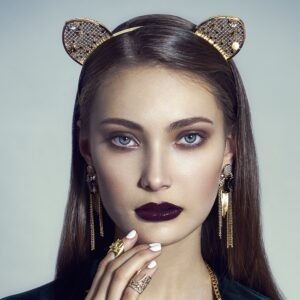 MILTON-FIRENZE Fashion Jewelry Fringe Headband Tiara